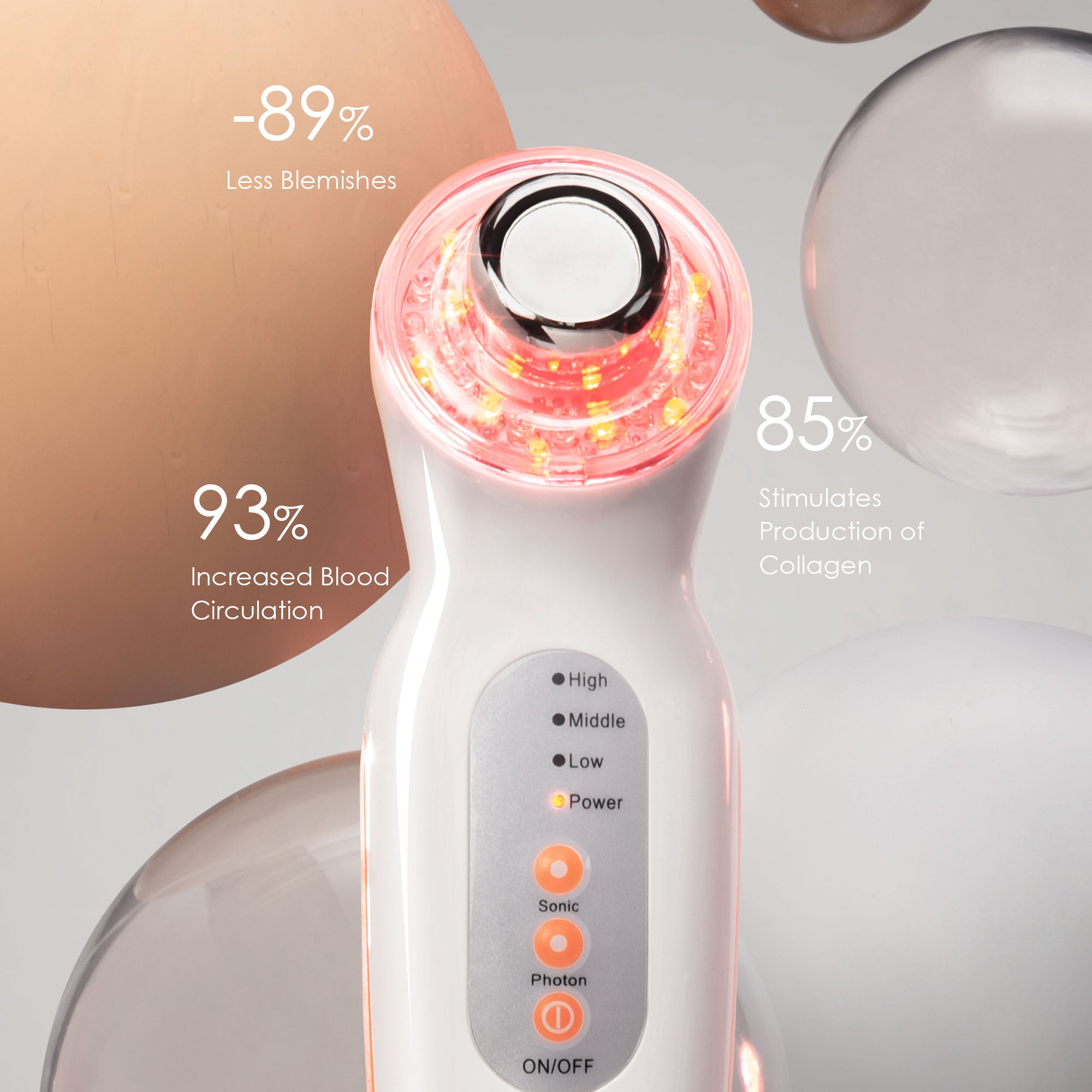 SkinSonic | LED Ultrasonic Wand - Project E Beauty