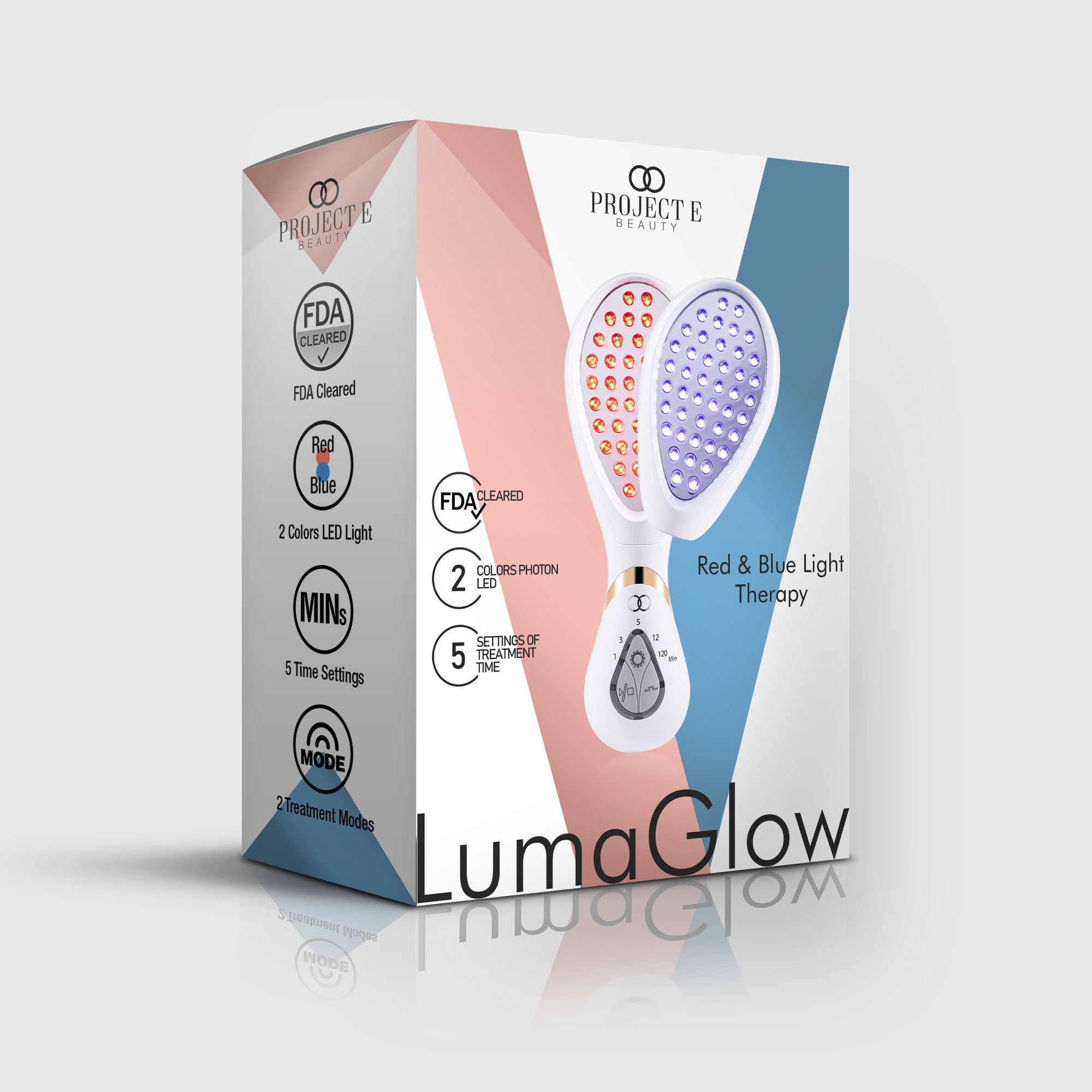 LumaGlow Red & Blue | LED Light Therapy Wand