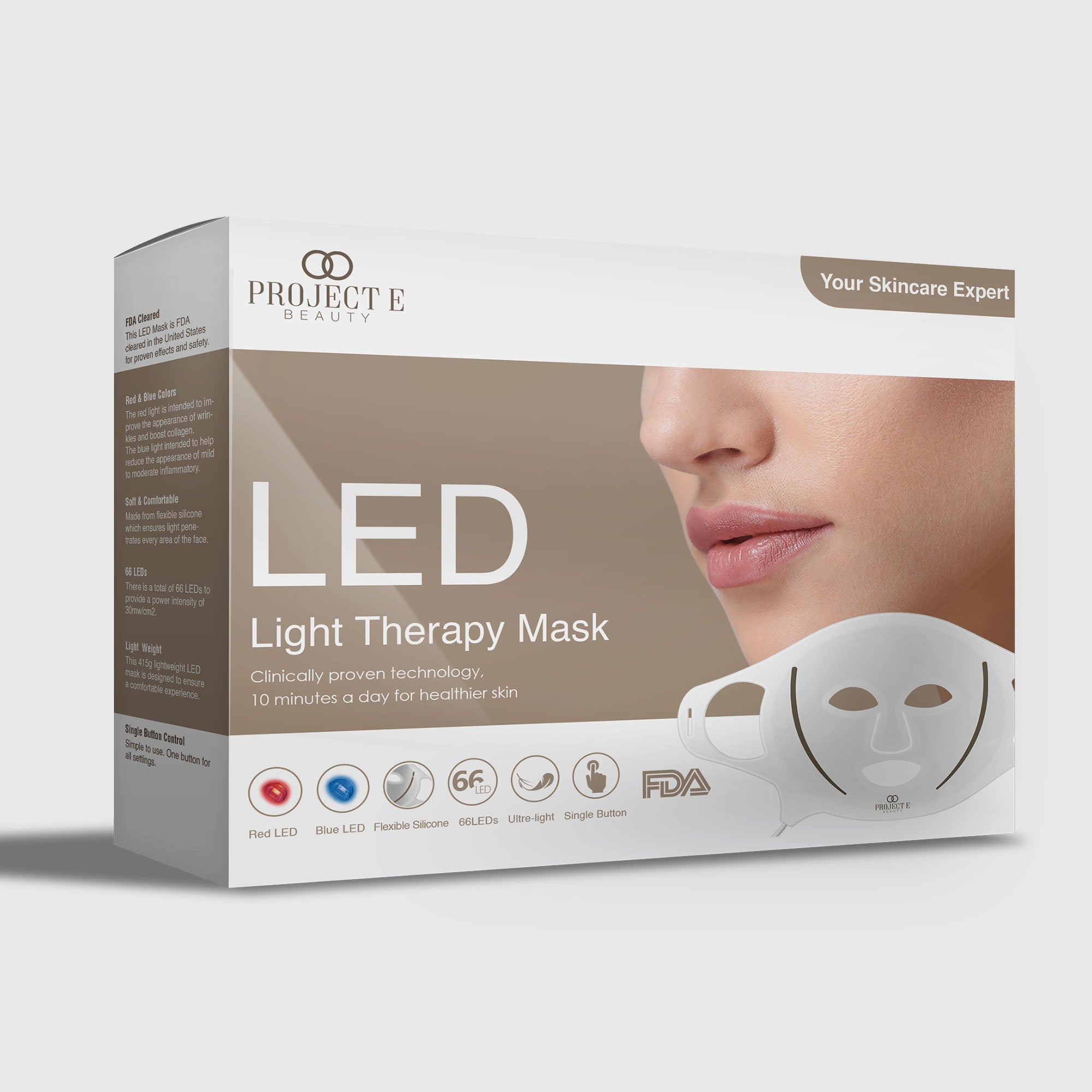 LED Light Therapy Mask - Silicone