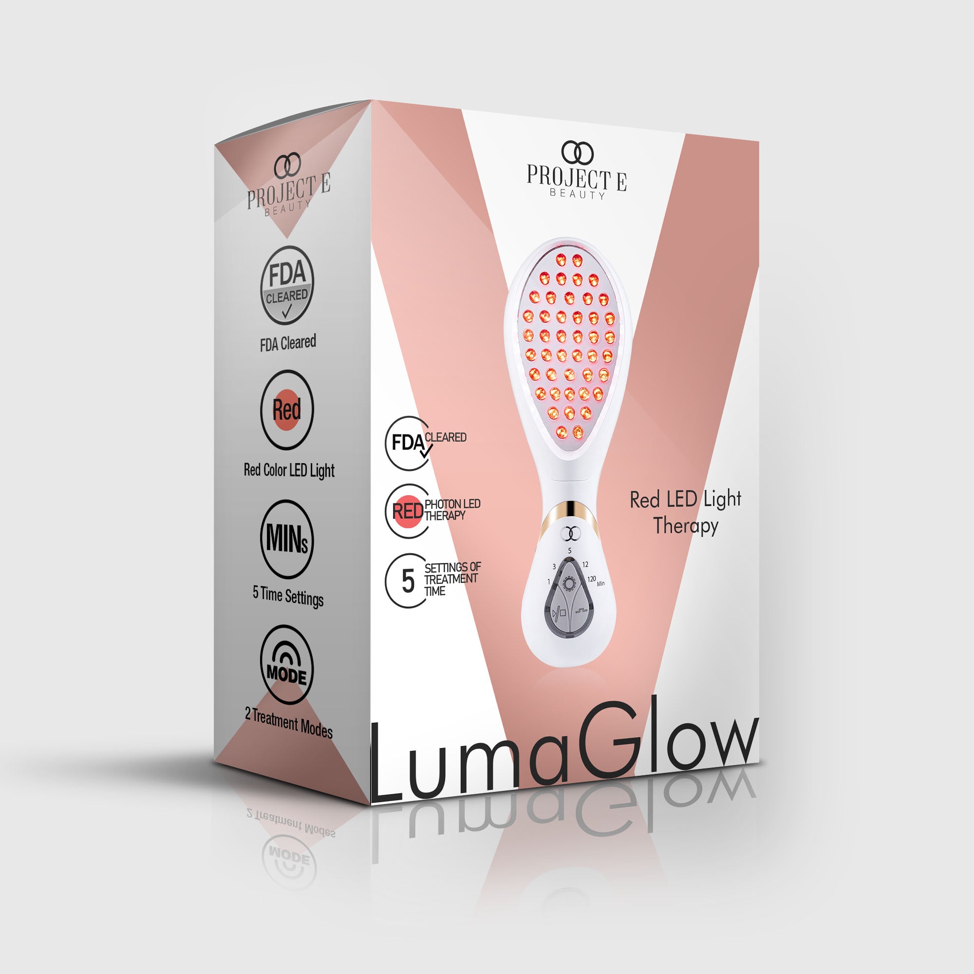 LumaGlow Red | Anti-Aging LED Light Therapy Wand - Project E Beauty