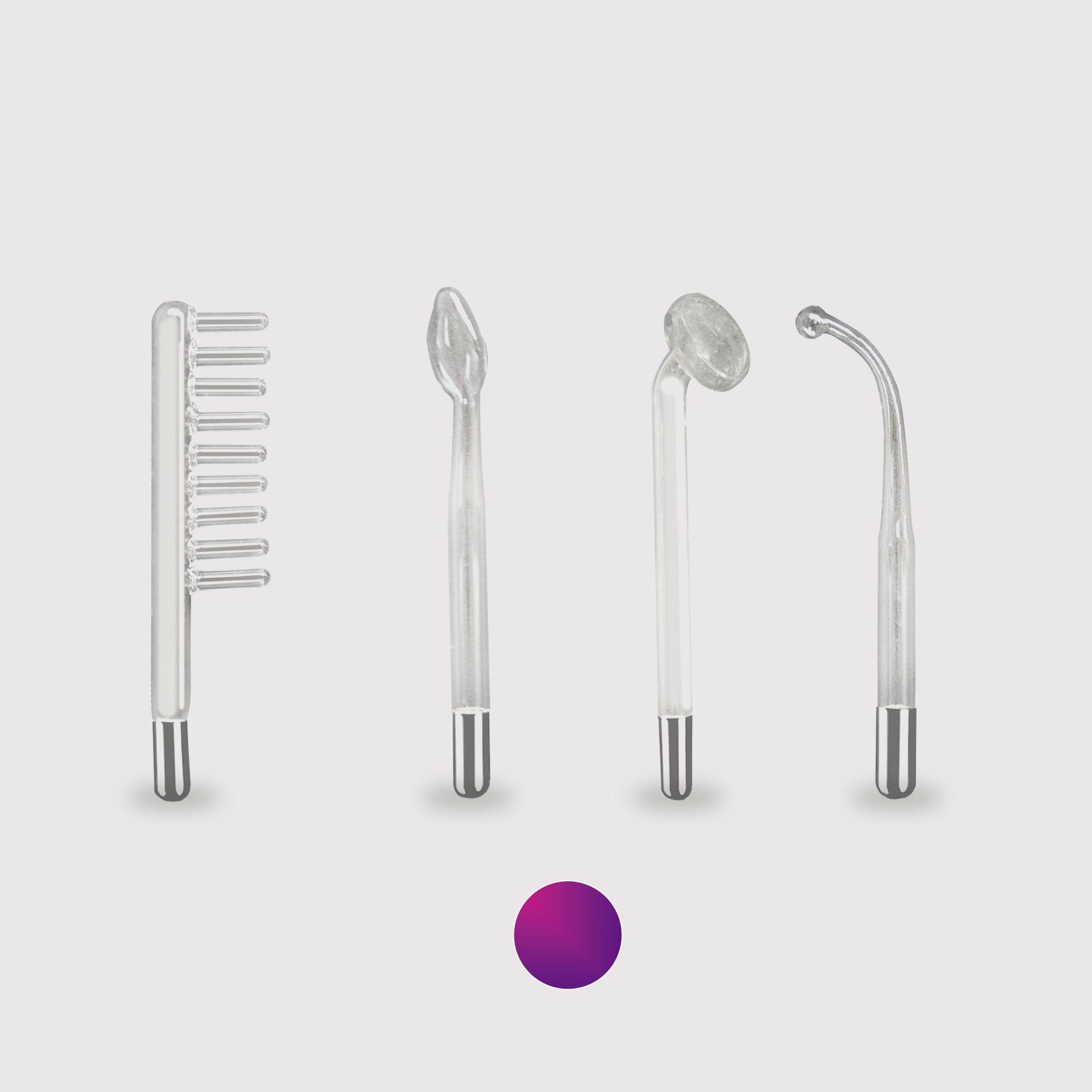 11mm Applicator Set for Faisca Argon (Purple) | Hook, Mushroom, Spoon, & Comb | Parts - Project E Beauty