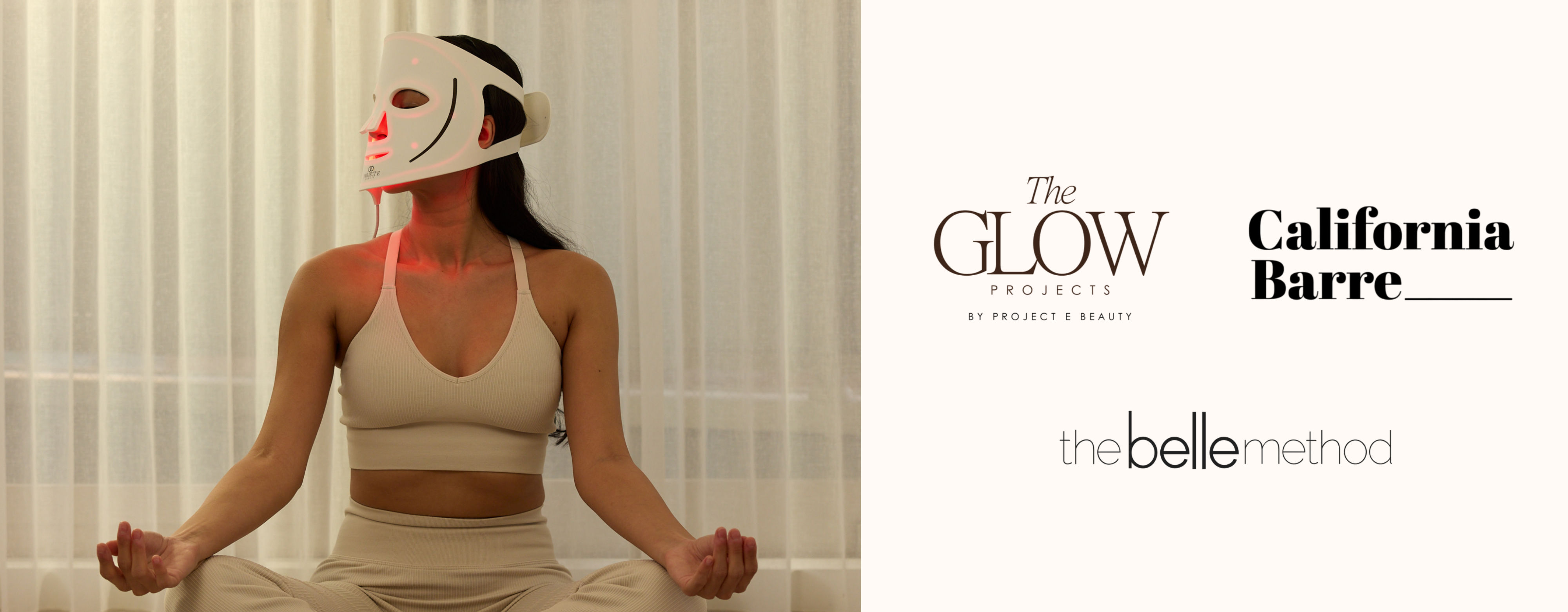 Comfortable at-home LED light therapy mask for radiant, glowing skin.