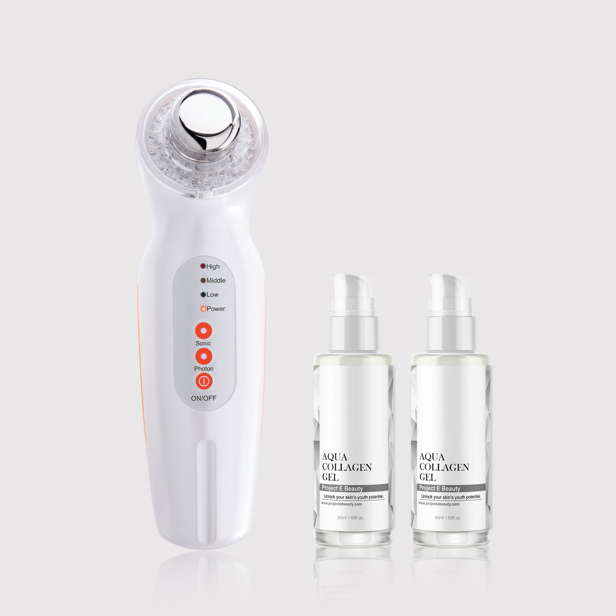 Facial & Eye Photon Hydration Set - Project E Beauty