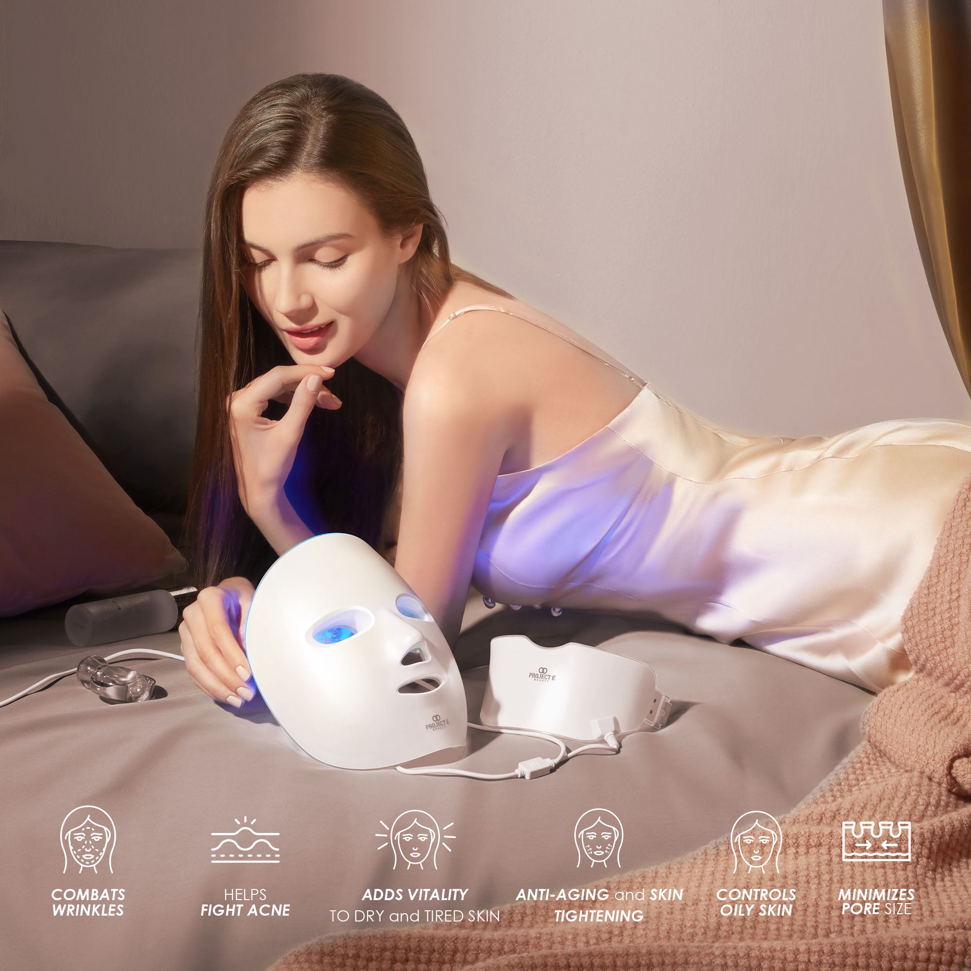 LightAura Plus | LED Face & Neck Mask - Project E Beauty