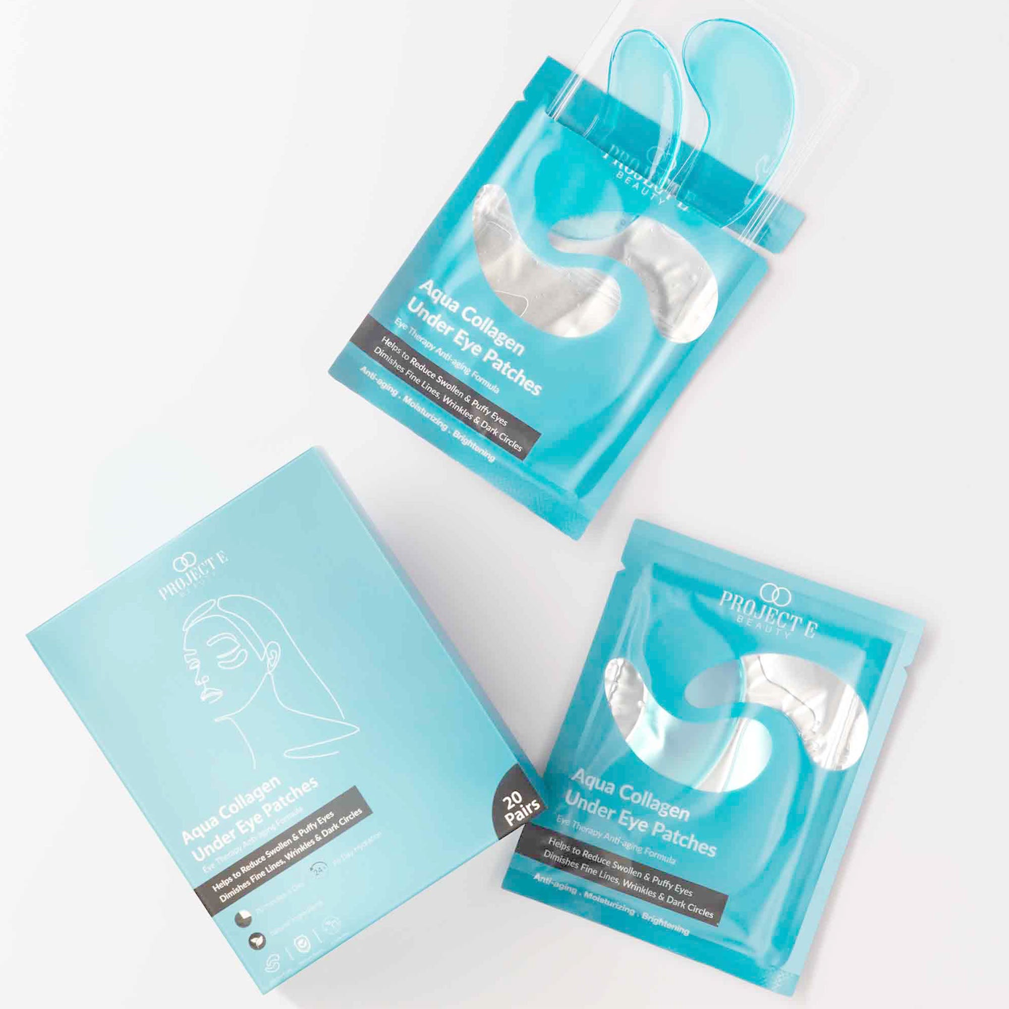 Aqua Collagen Under Eye Patches - Project E Beauty