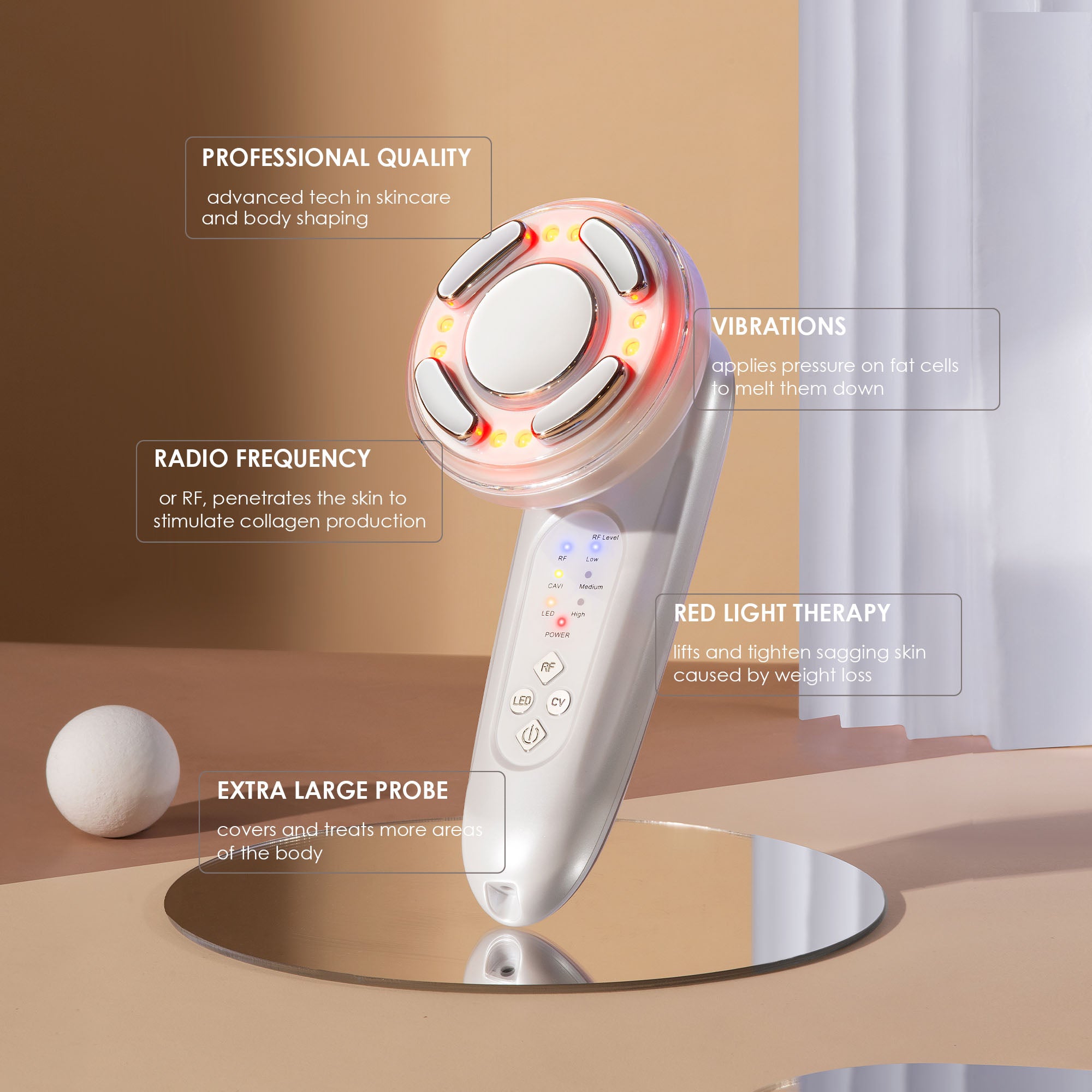 LED+ Radio Frequency Ultrasonic Slimming Therapy