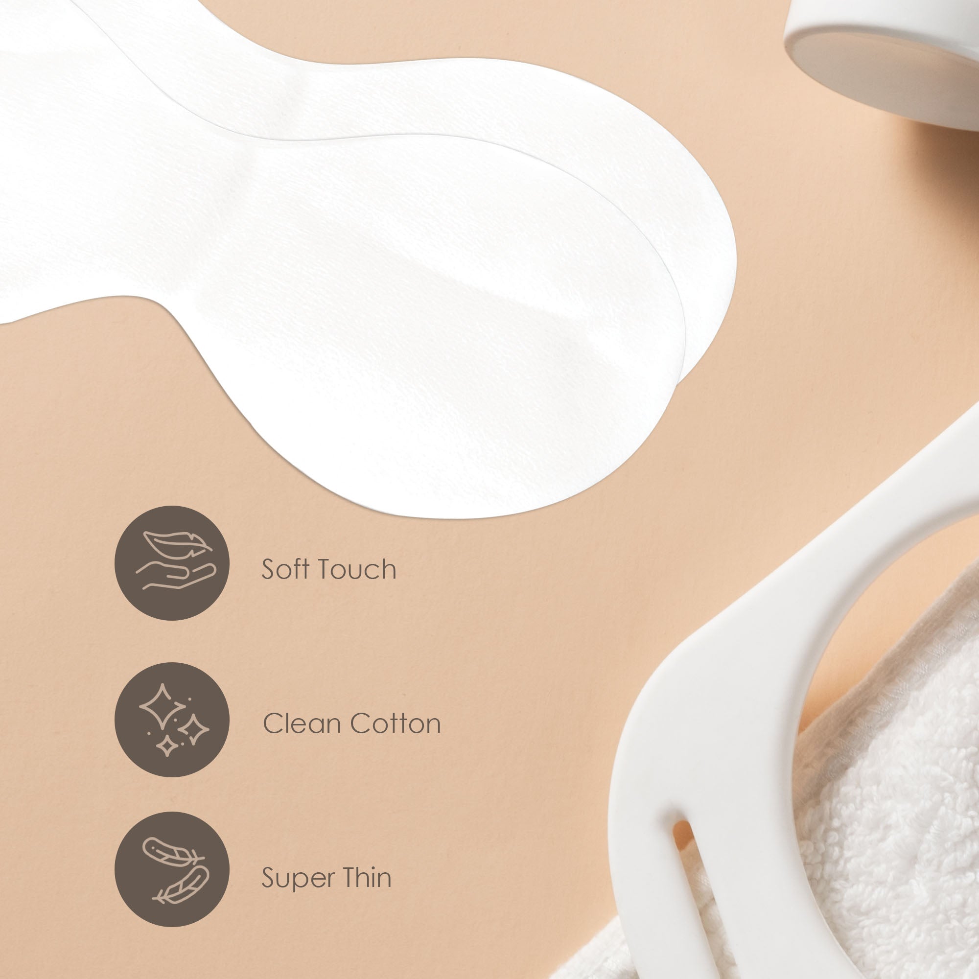 100pcs Non-woven Cotton Pads Disposable Ultra-thin DIY Cosmetic Eye Skin Care Mask Eyemask Lotion Paper Sheet (Eye Shaped)