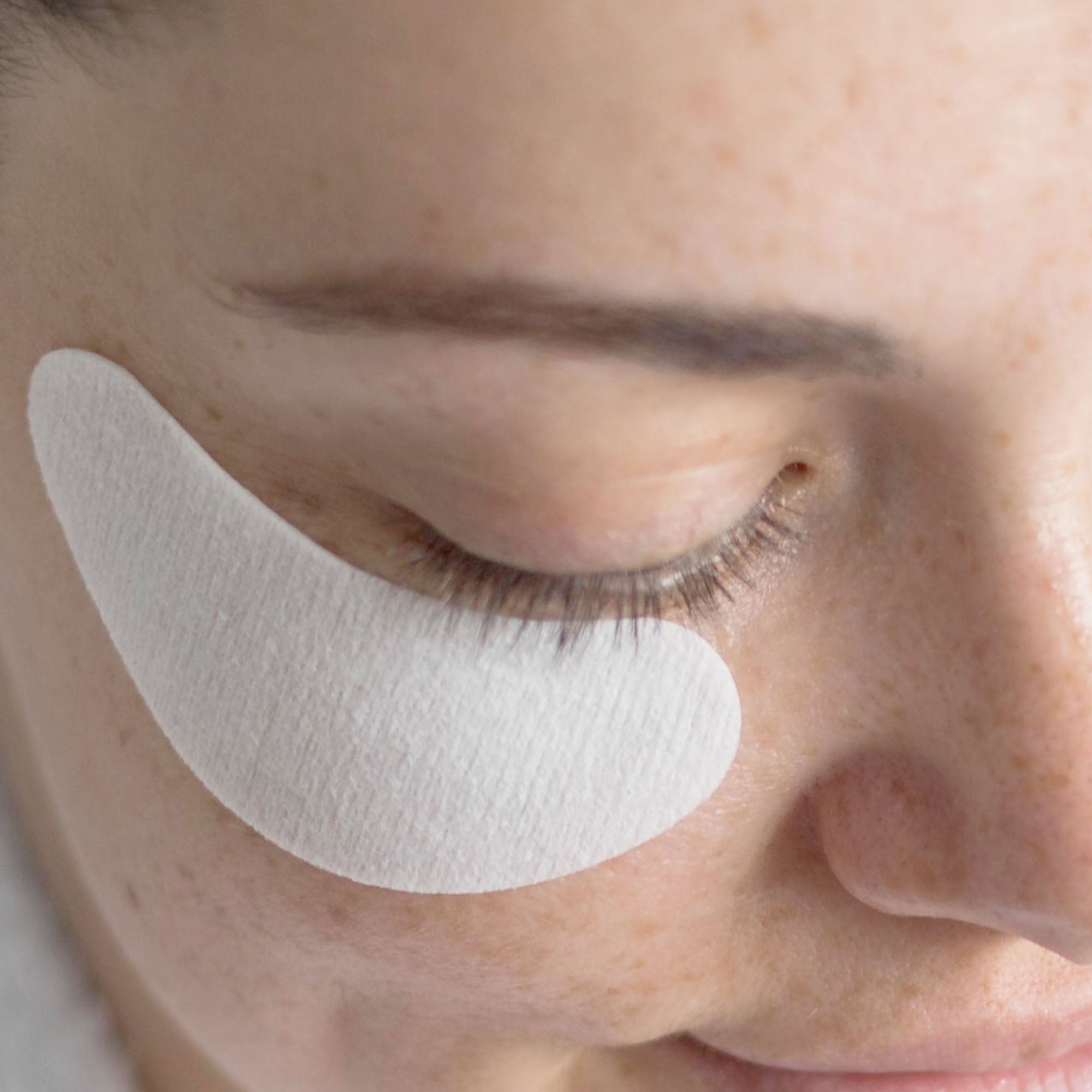 100pcs Disposable DIY Cosmetic Under Eye Gel Pad for Eyelash Extensions Makeup Eye Zone Sheet Lotion Paper (Eye Zone Shaped)