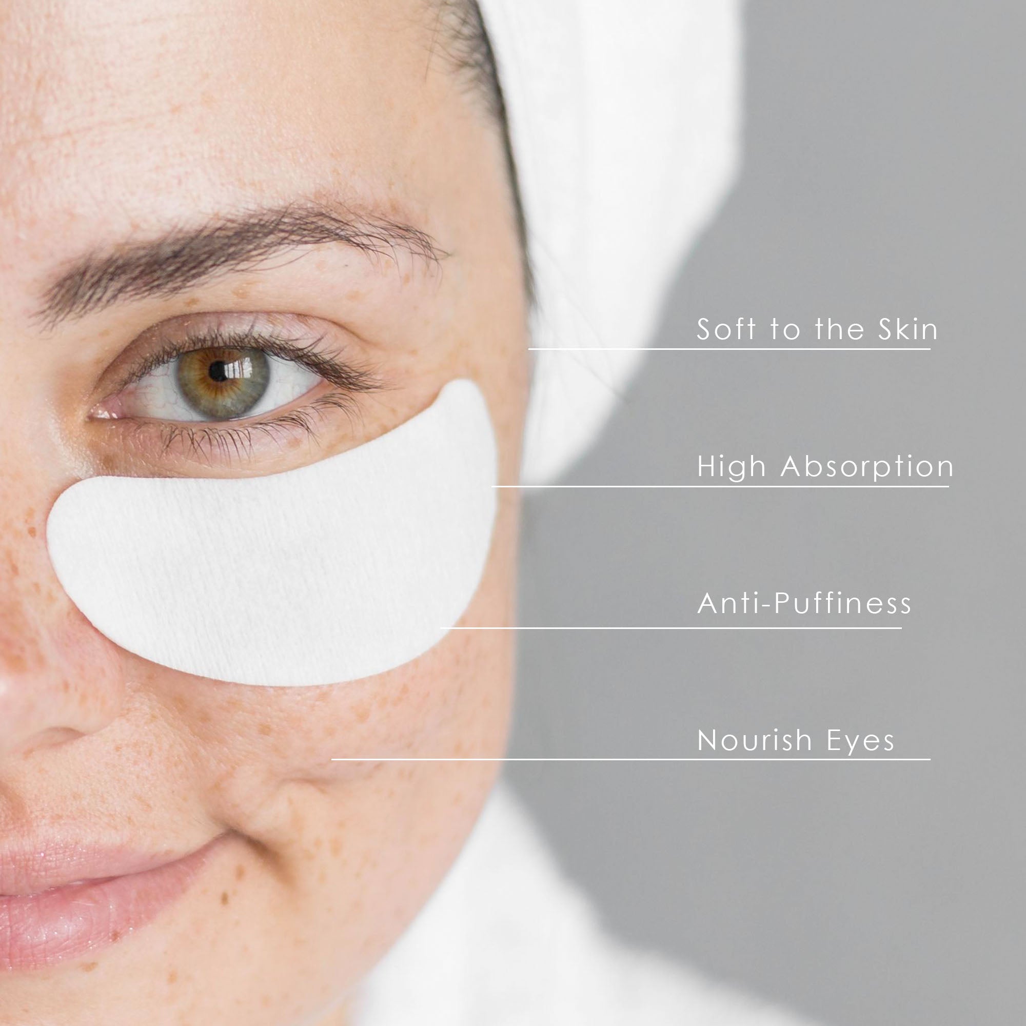 100pcs Disposable DIY Cosmetic Under Eye Gel Pad for Eyelash Extensions Makeup Eye Zone Sheet Lotion Paper (Eye Zone Shaped)