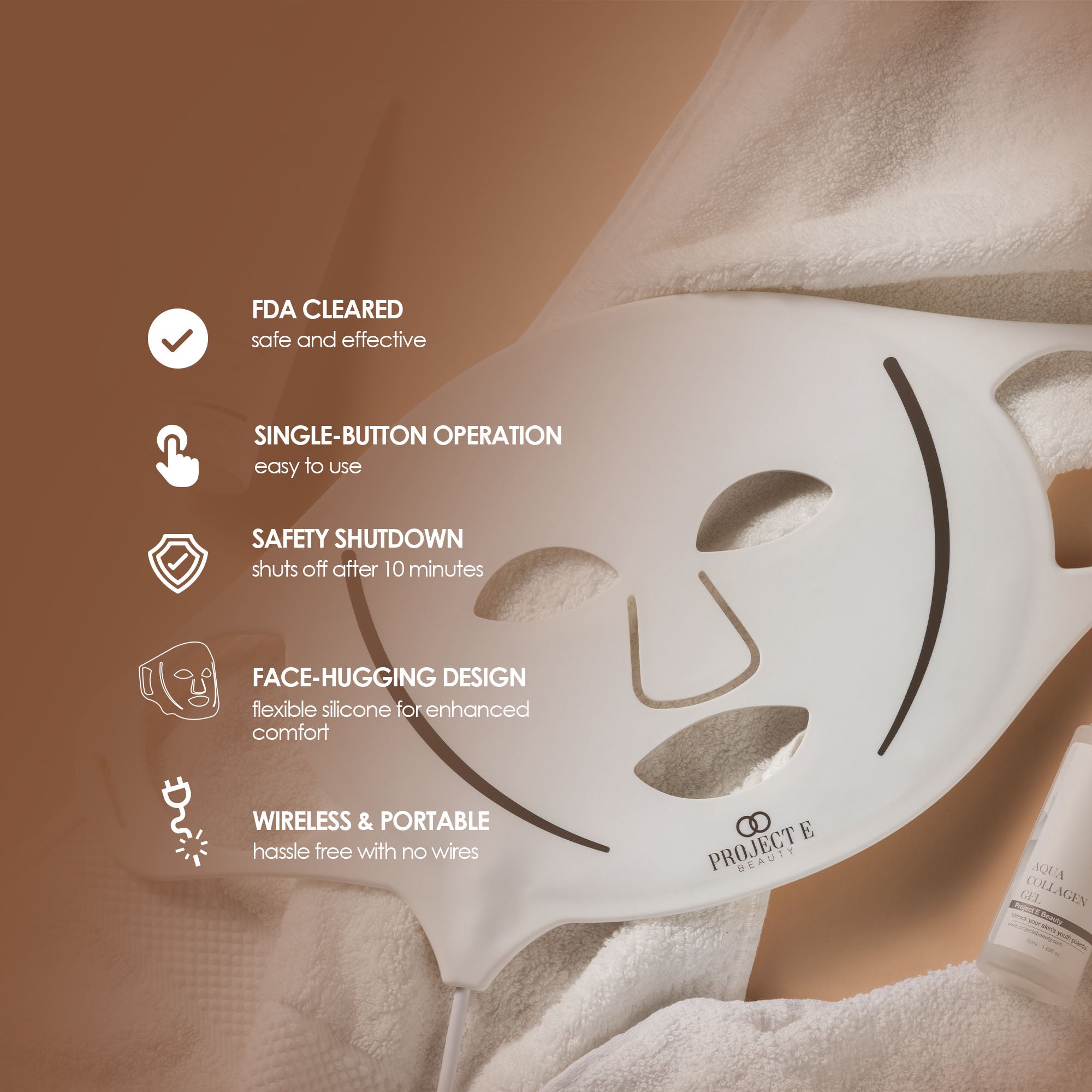 LightAura Flex | LED Face Mask - Project E Beauty