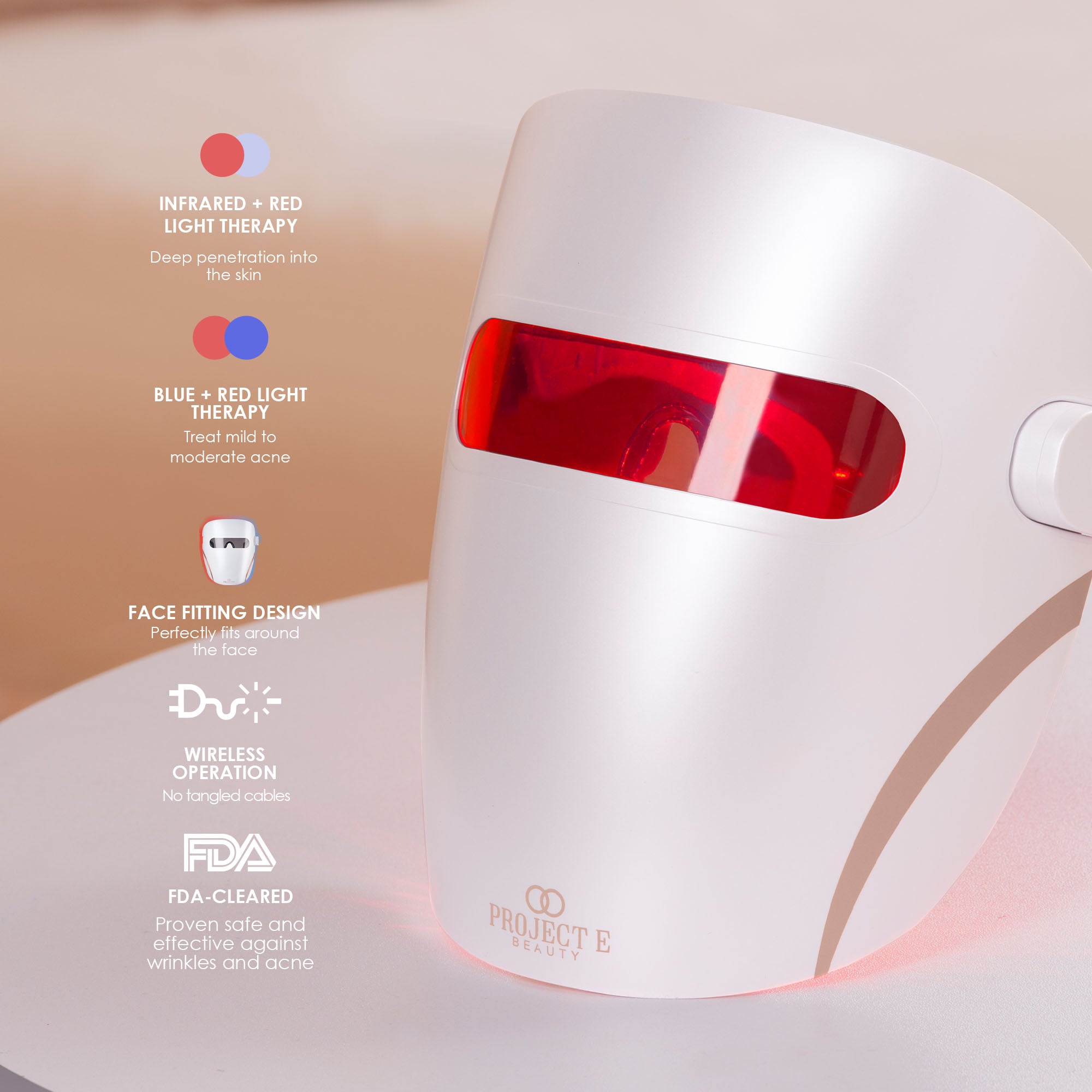 Lumamask Pro | LED Light Therapy Face Mask - Project E Beauty