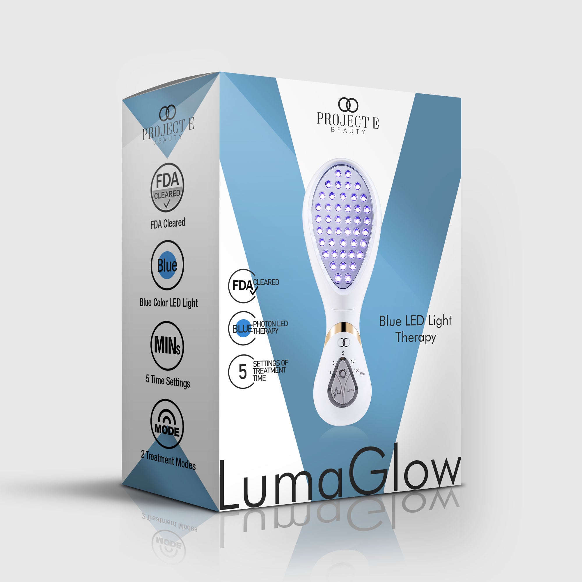 LumaGlow Blue | Anti-Acne LED Light Therapy Wand - Project E Beauty