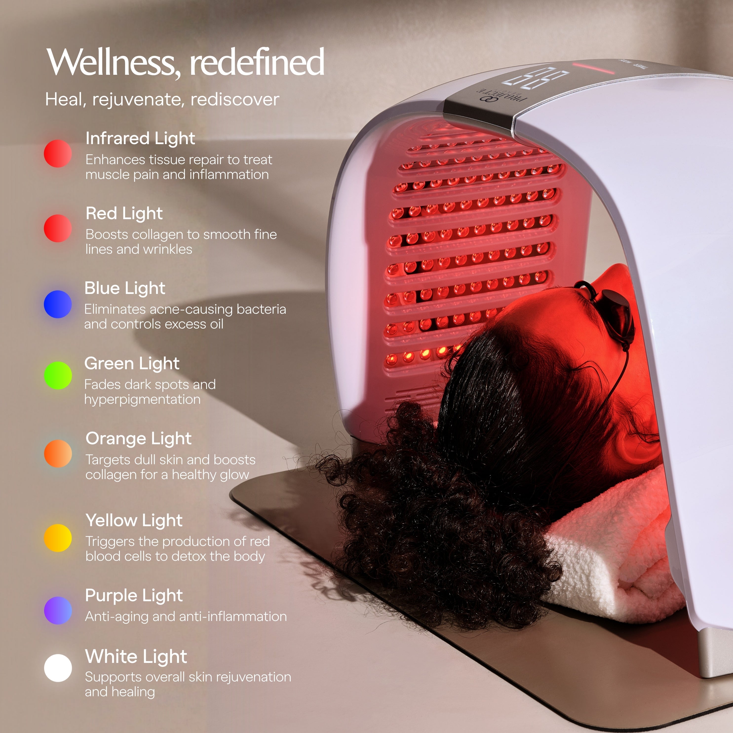 LumaLux Dome | Face & Body LED Red Light Therapy Device | Project