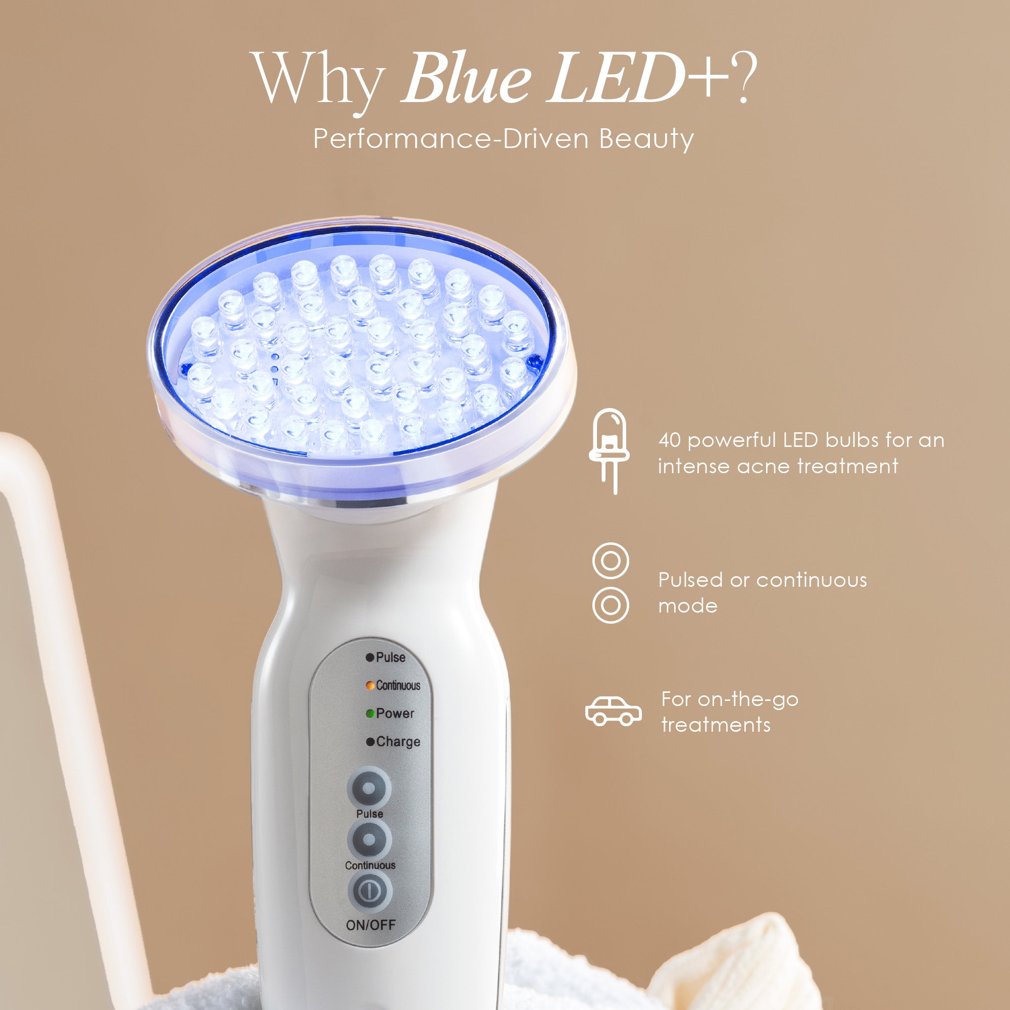 Blue LED+ | Acne Light Therapy Wand | Project E Beauty
