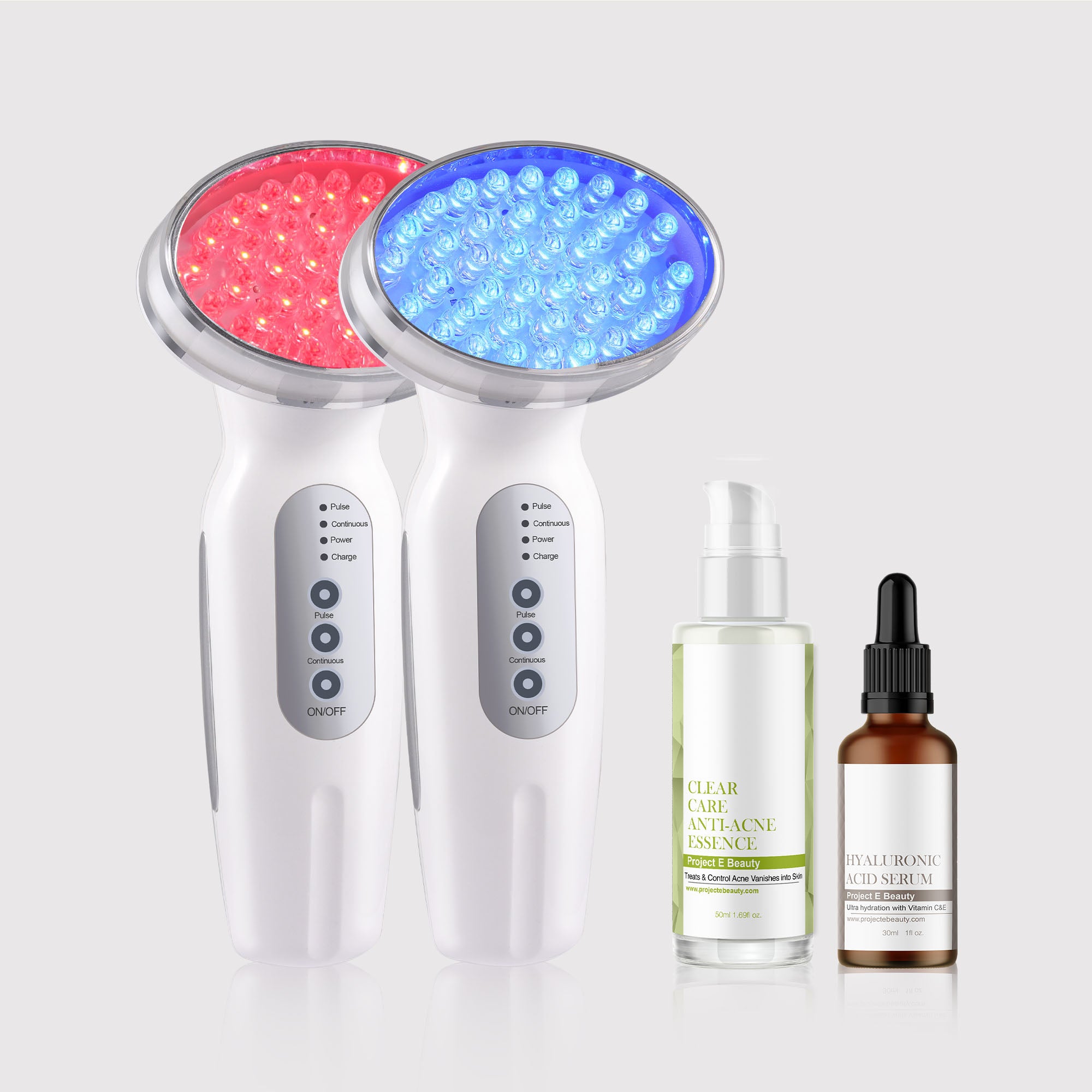 RED + BLUE LED Therapy Anti-Aging Set - Project E Beauty