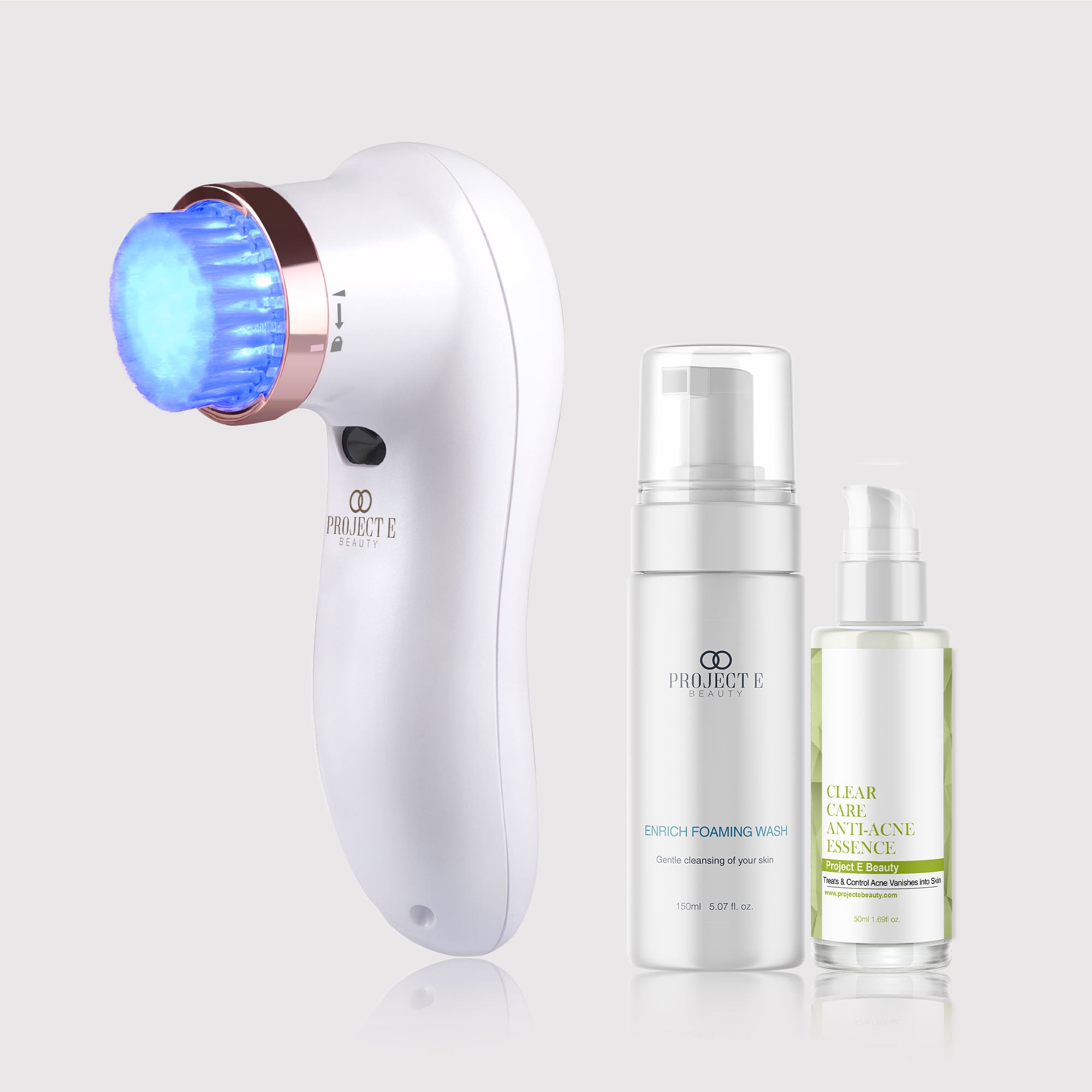 Blue LED Acne Skin Clearing Set